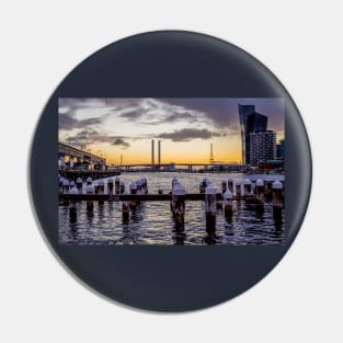 Melbourne docklands & Bolte Bridge, Victoria, Australia Pin