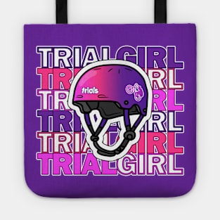 TRIAL GIRL trials bike racing motor cycling sport chick Tote