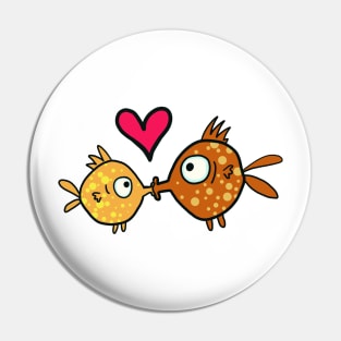 kissing fish Pin