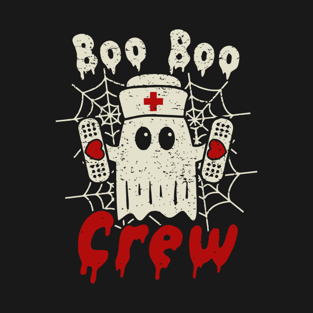 Boo Boo Crew // Cute Halloween Ghost Nurse by SLAG_Creative