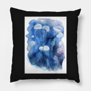 Jellyfishes on Yupo Paper Pillow