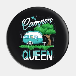 Camper Queen Women's Camping Condo Pin