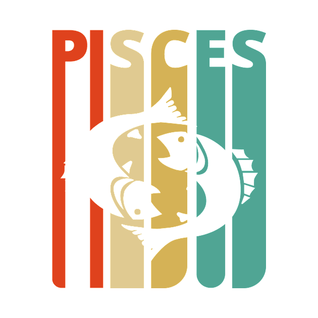 Pisces Vintage retro style. by MadebyTigger