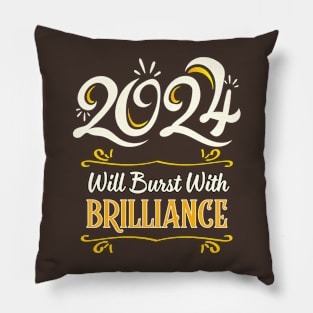 Bursting Brilliance: 2024 Design Pillow