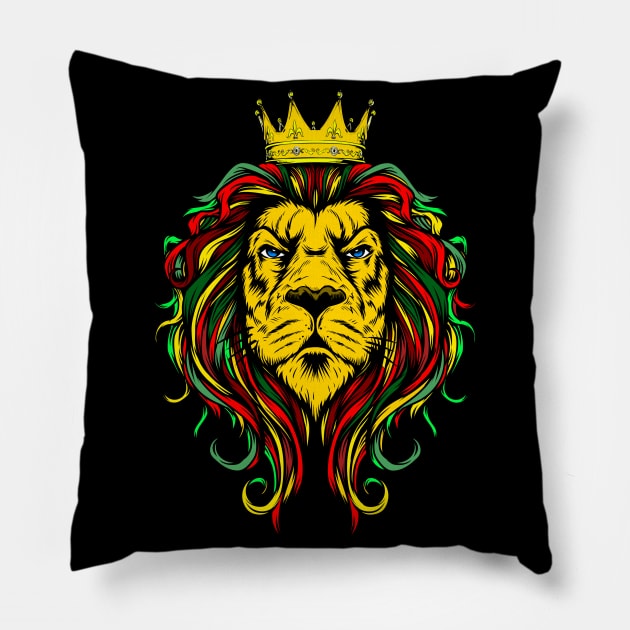 Reggae Rasta Lion Pillow by Buy Custom Things