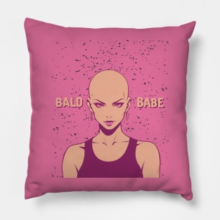 Bald girl Pillow