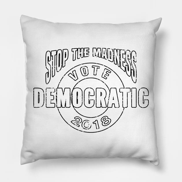 Vote Democratic Pillow by SeattleDesignCompany