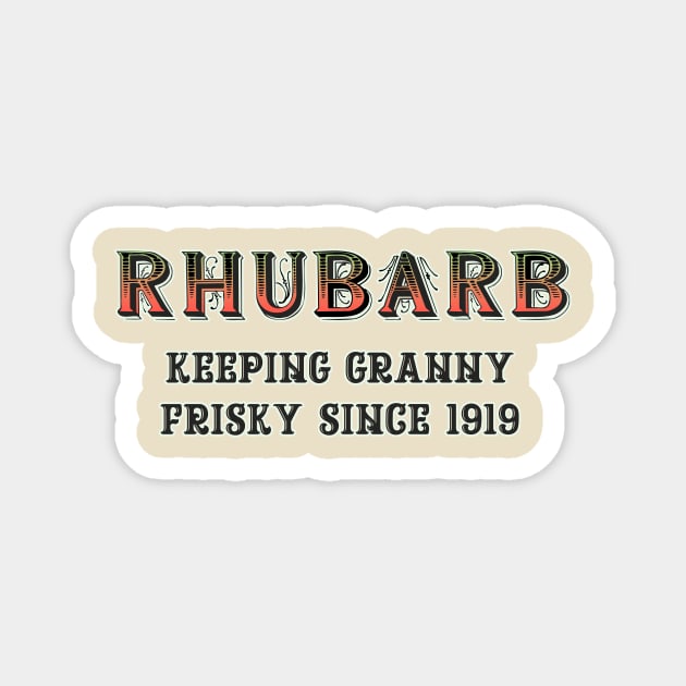 Rhubarb #4 Magnet by Malarkey