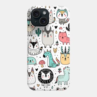 Cutie fantasy wild friends Phone Case