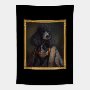 Black Poodle - French Prince  (Framed) Tapestry