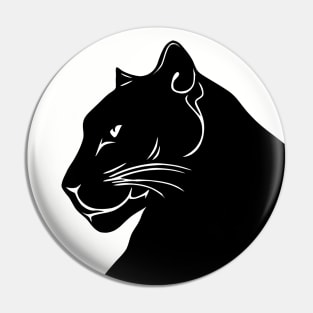 Black Panther in Profile Pin