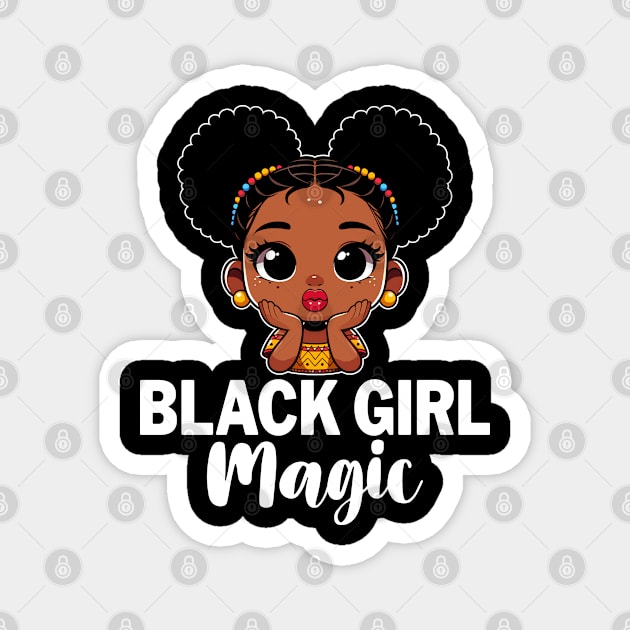 Black Girl Magic Magnet by UrbanLifeApparel