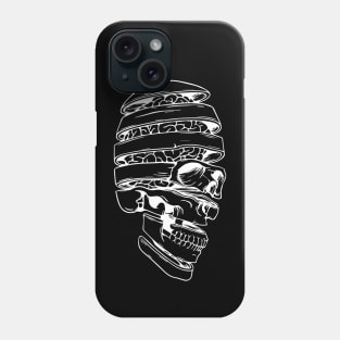 interrupted skull with big eyes for Halloween Phone Case