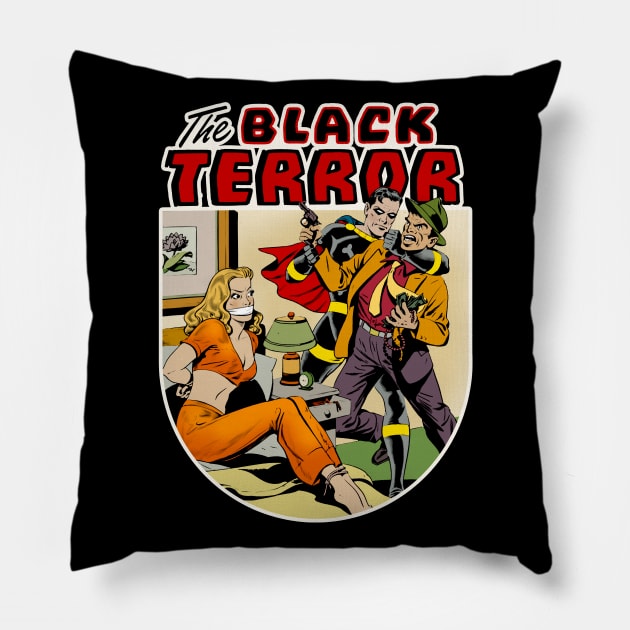 Retro Hero Pillow by Trazzo