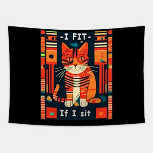 If I fits I sit Tapestry