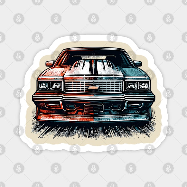 Chevy Caprice Magnet by Vehicles-Art