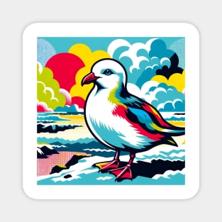 Polar Flight - Pop Art Snow Petrel Magnet