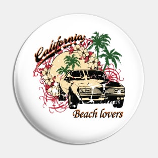 California Beach Lovers Pin