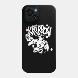 Kerr-POW! White on Black! Phone Case