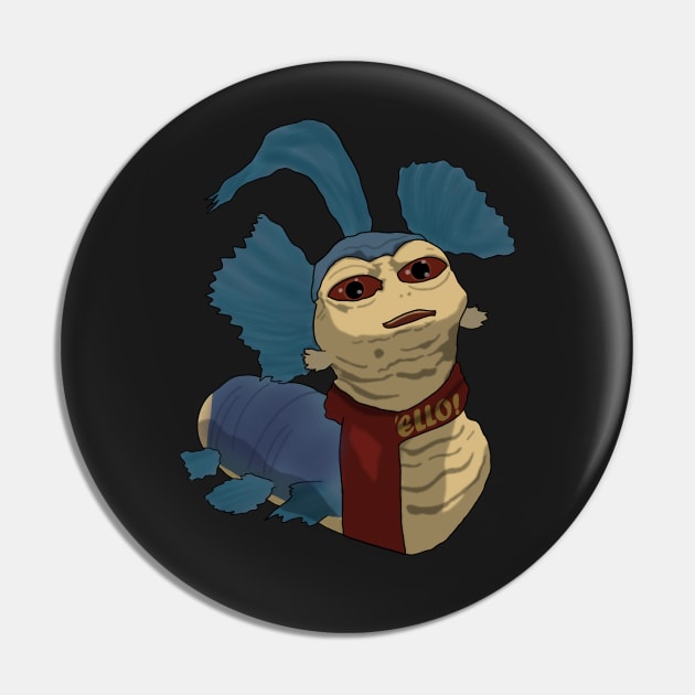 Labyrinth Ello worm Pin by strayheartbja