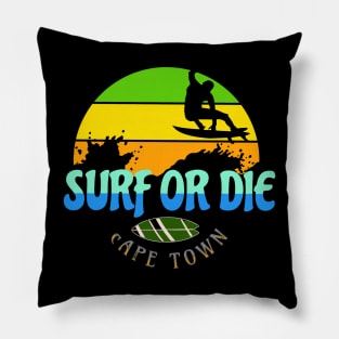 SURF OR DIE Pillow