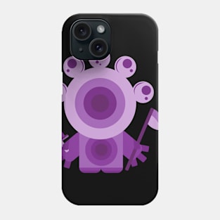 monster doodle alien invasion Phone Case