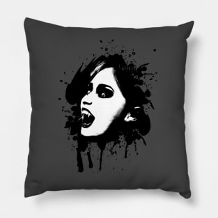 Cruel vampire attacking from the dark Pillow