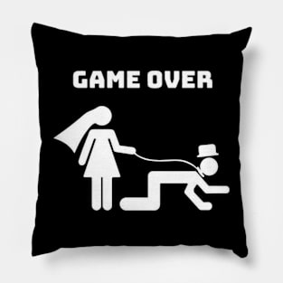 Game Over Wedding Pillow