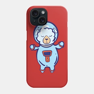 Sheep in spacesuit Phone Case