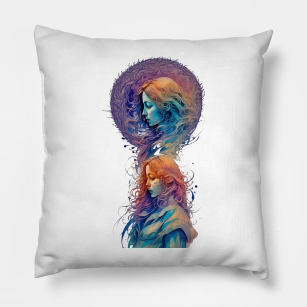 A Canvas of Beauty Pillow by Silvana Collection