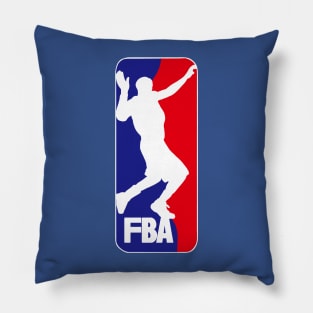 Flopping Basketball Association Logo Pillow