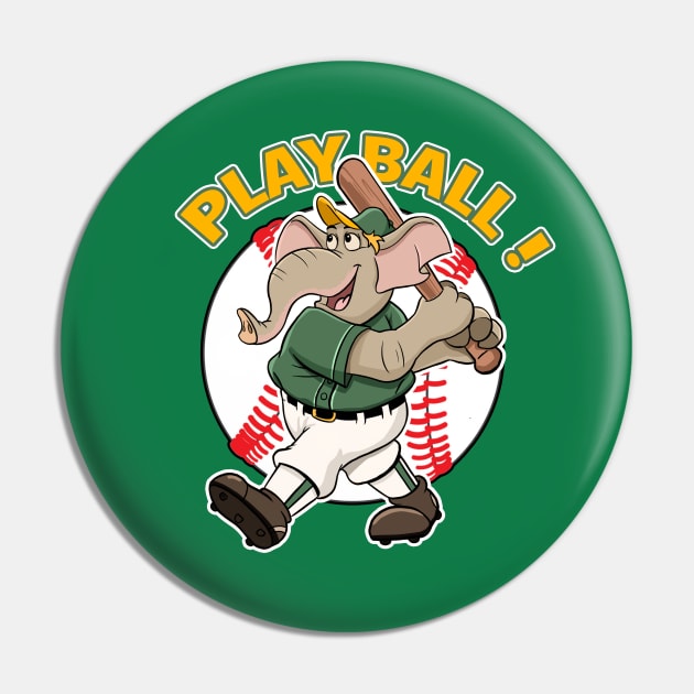 Play Ball Oakland Athletics Baseball Mascot Stomper T Shirt 