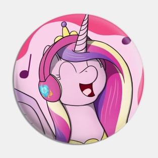 Cadance with Headphones Pin