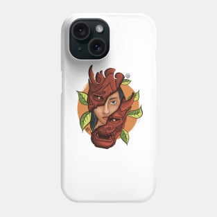 The Girl Behind The Mask Phone Case