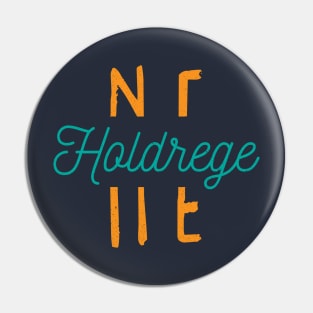 Holdrege Nebraska City Typography Pin