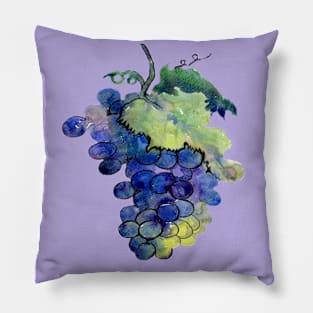 grapes growing for wine Pillow