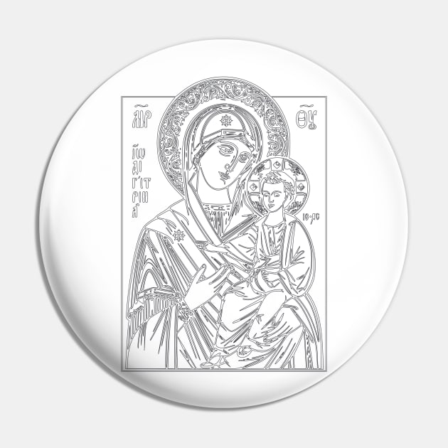 Icon of Virgin Mary and Jesus (white background) Pin by la chataigne qui vole ⭐⭐⭐⭐⭐