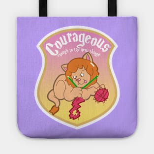 Kawaii Magic School Courage Crest Tote