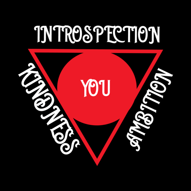 Kindness Introspection Ambition Triangle by Ampzy