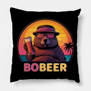 Funny Bóbr Bober Kurwa Bobeer Beer Internet Meme Pillow