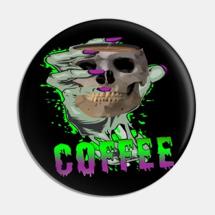 Zombie Coffee Pin