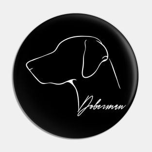 Proud Doberman Pinscher profile dog lover Pin