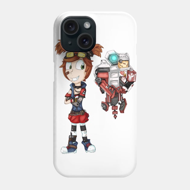 Borderlands Gaige and Deathtrap Phone Case by CaptainShivers