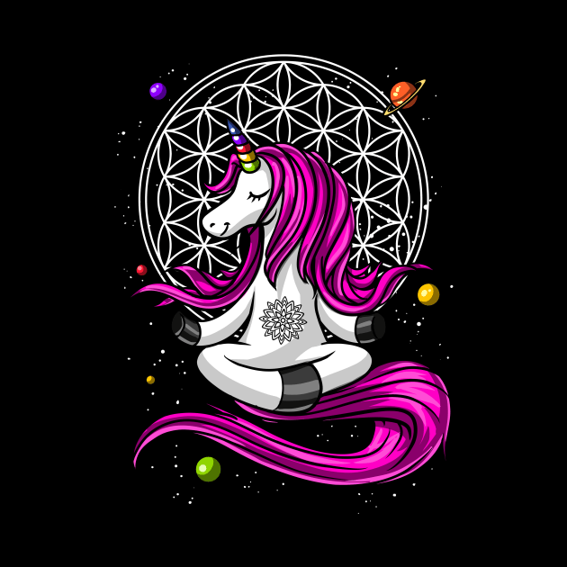 Unicorn Zen Yoga by underheaven