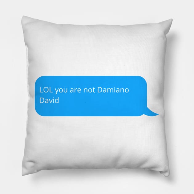 lol you are not Damiano David Pillow by GOT A FEELING