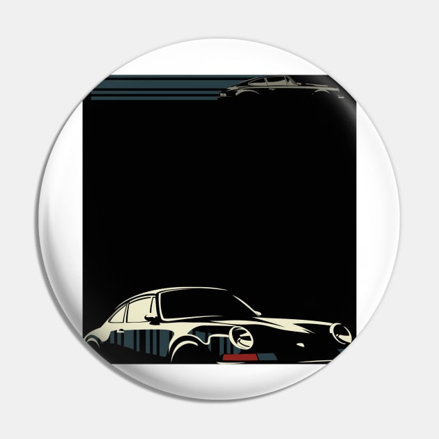 Minimalist Porsche Pin by SFDesignstudio