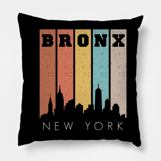 Bronx, New York, NY Pillow by Blended Designs