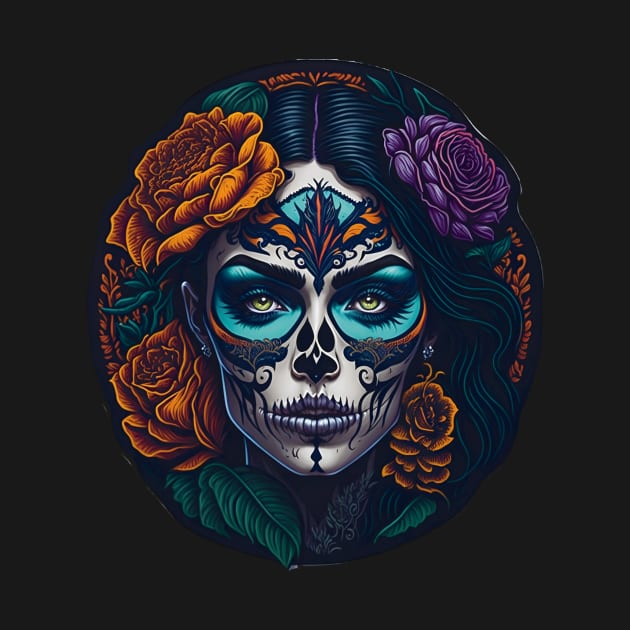 Stunning Sugar Skull Makeup Art for the Day of the Dead by ImaginativeInkPOD