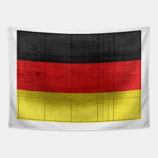 German flag painted on wooden background Tapestry