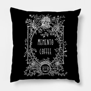 Memento Coffee Pun Pillow